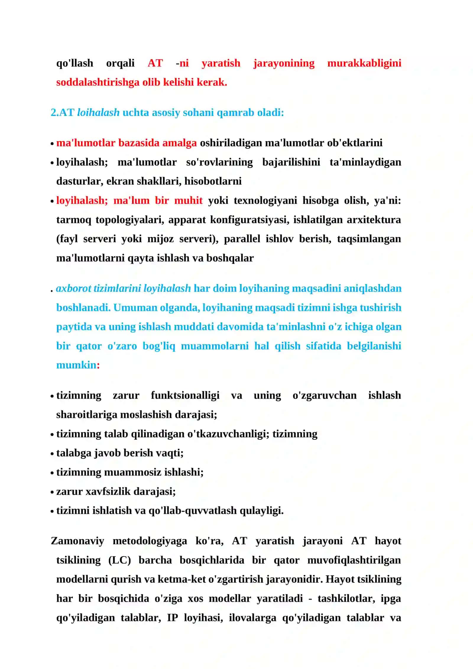 Korporativ AT loihalashning metiodologiyasi 2