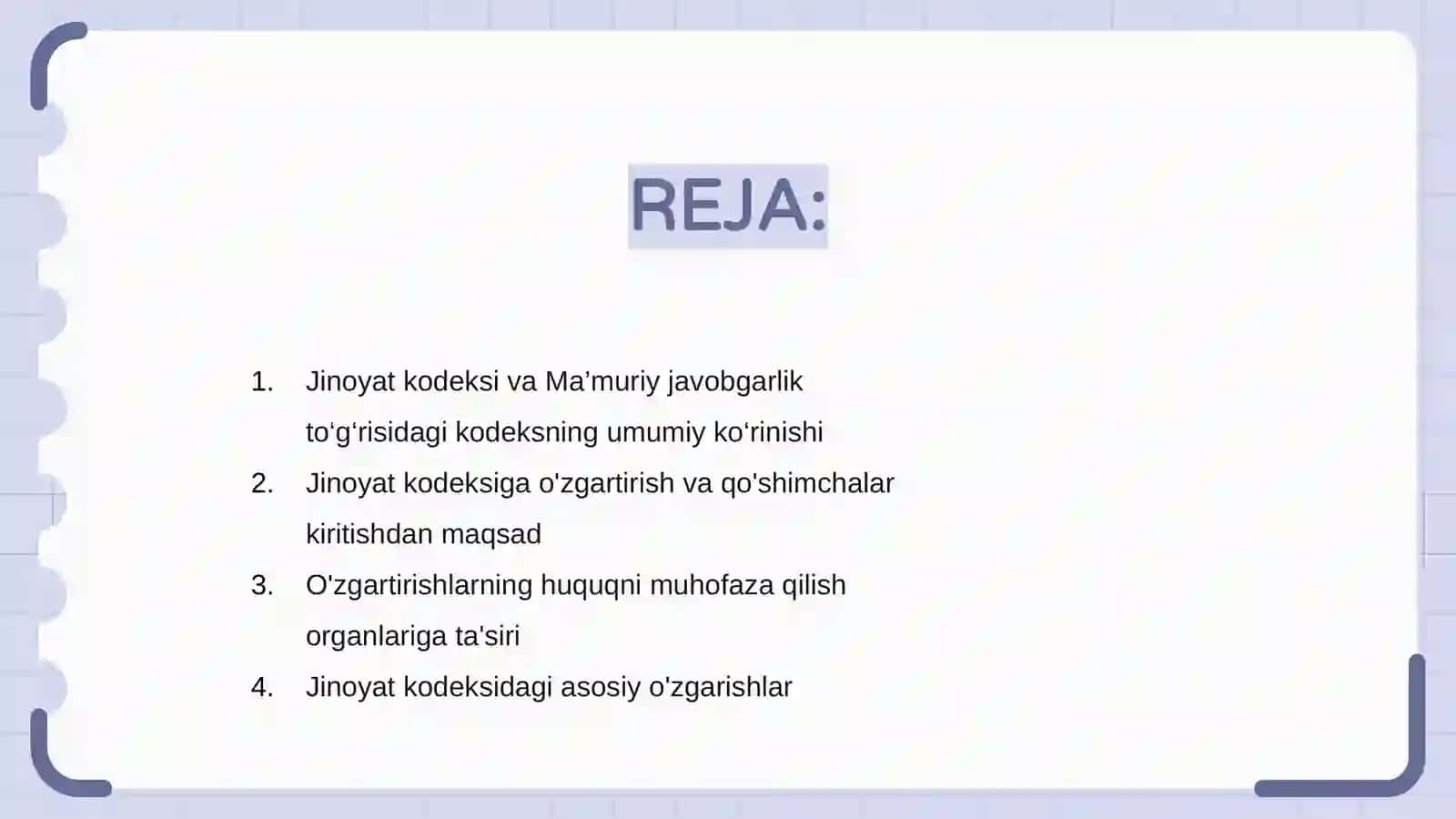 Jinoyat kodeksi va Ma’muriy javobgarlik to‘g‘risidagi kodeksga o‘zgartish va qo‘shimchalar kiritish to‘g‘risidagi qonunlar 2