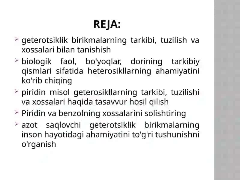 Geterotsiklik birikmalar 2