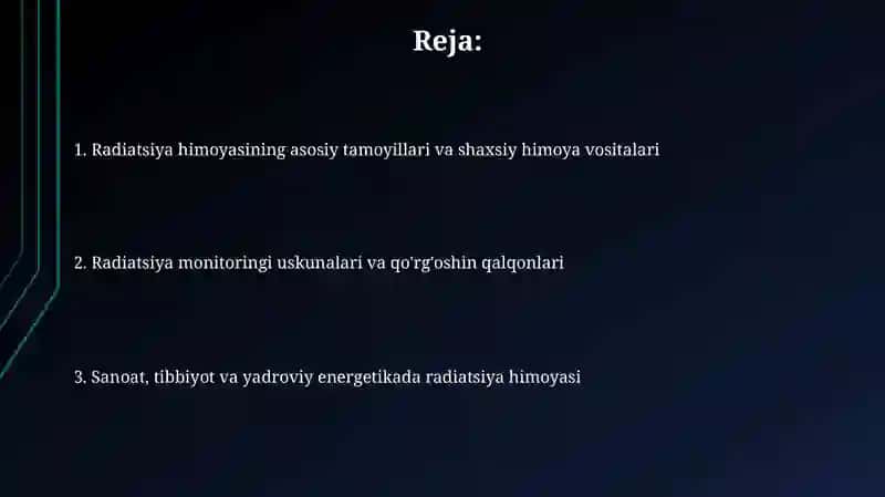 Radiatsion xavflardan himoya vositalari 2