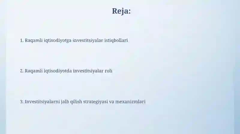 Ma'lumotlar tahliliga investitsiyalar 2