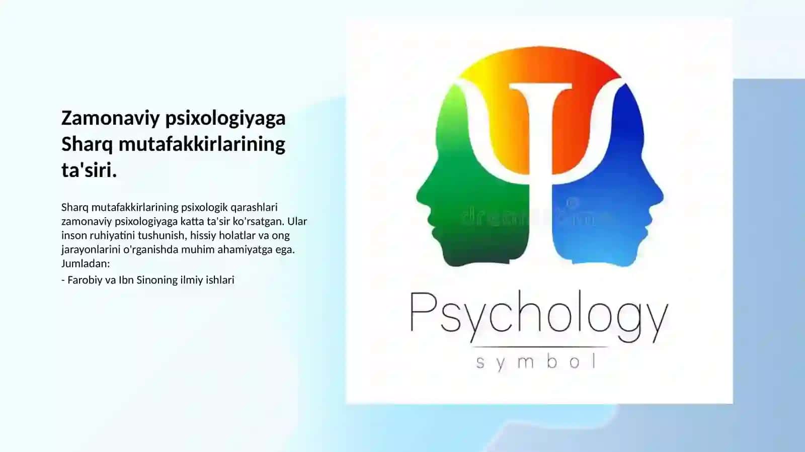 Sharq mutafakkirlarining psixologik qarashlari 2