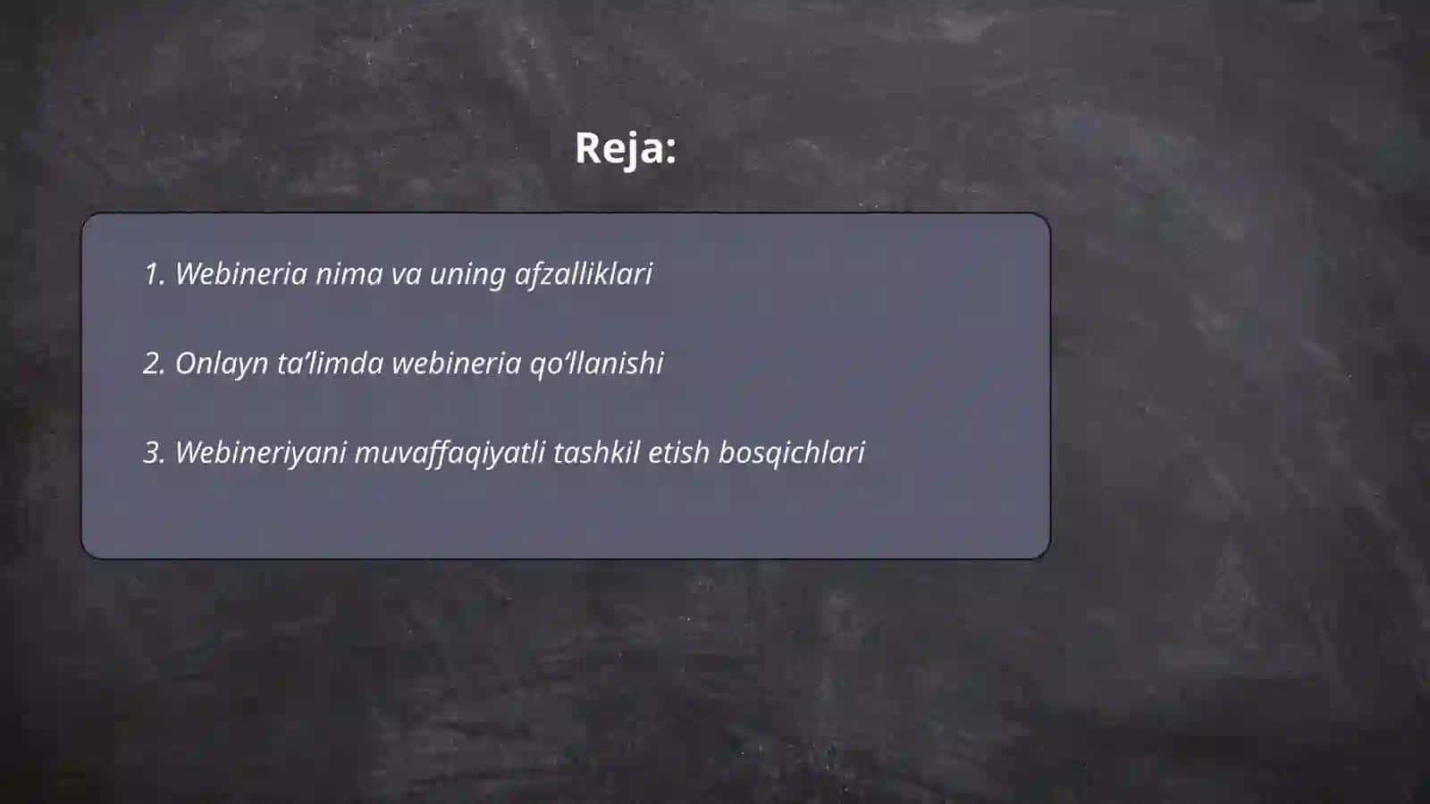 Webineria haqida 2