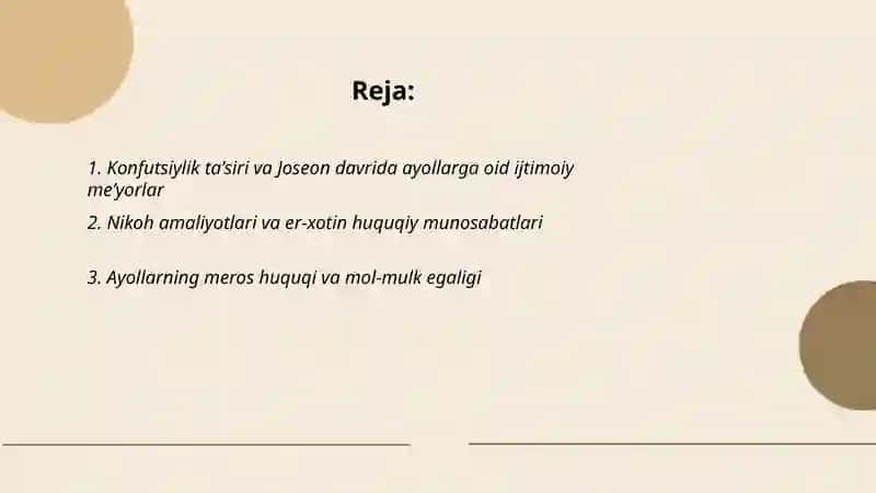 Joseon davrida ayollar huquqlari va ijtimoiy o‘rni 2