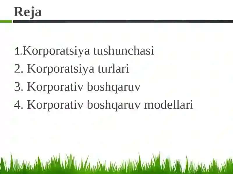 Korporatsiyavakorporativboshqaruv 2