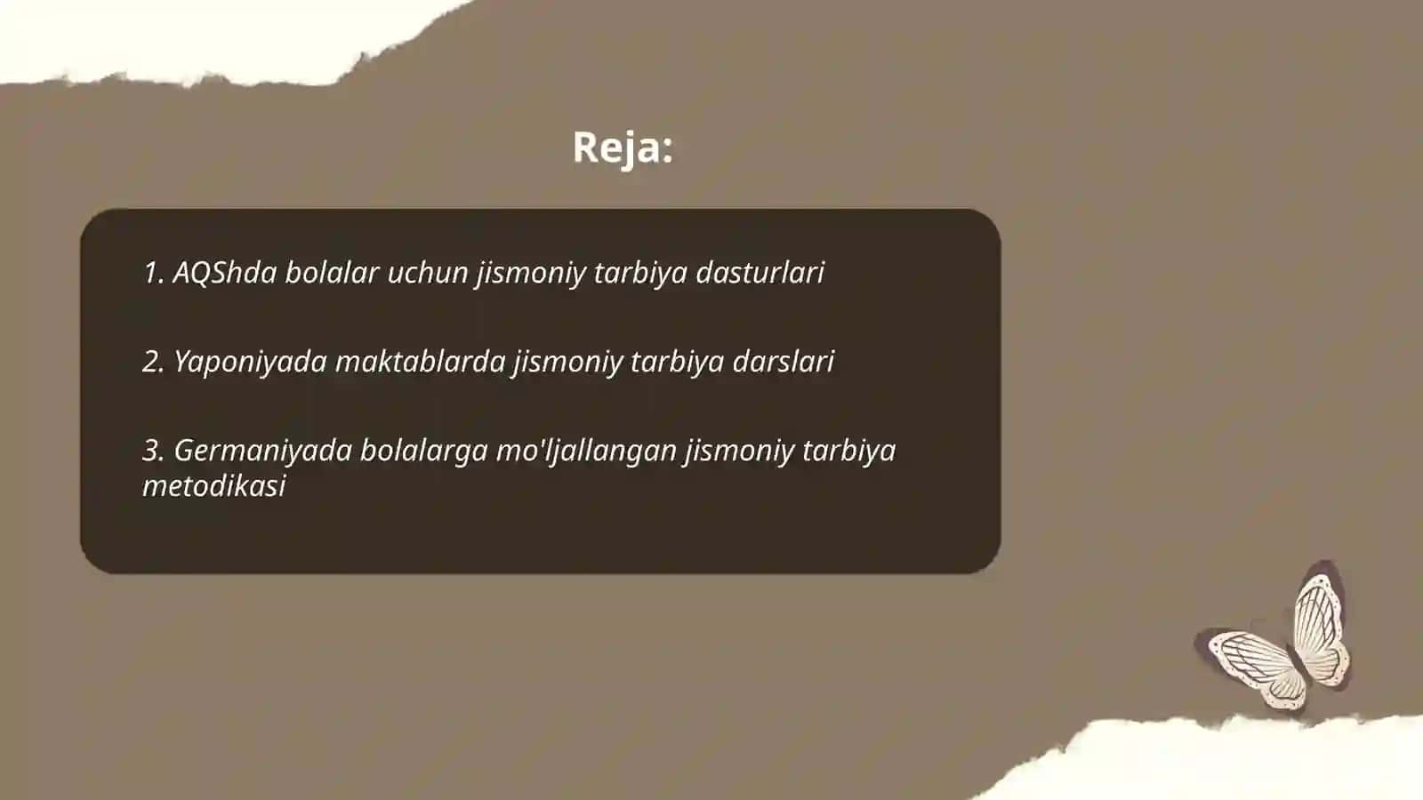 Xorijiy davlatlarda bolalarga jismoniy tarbiya berish tizimining rivojlanishi 2