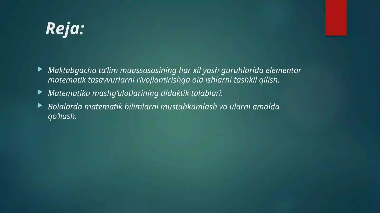 MAKTABGACHA YOSHDAGI BOLALARDA MATEMATIK TASAVURLARINI SHAKLLANTIRISH 2