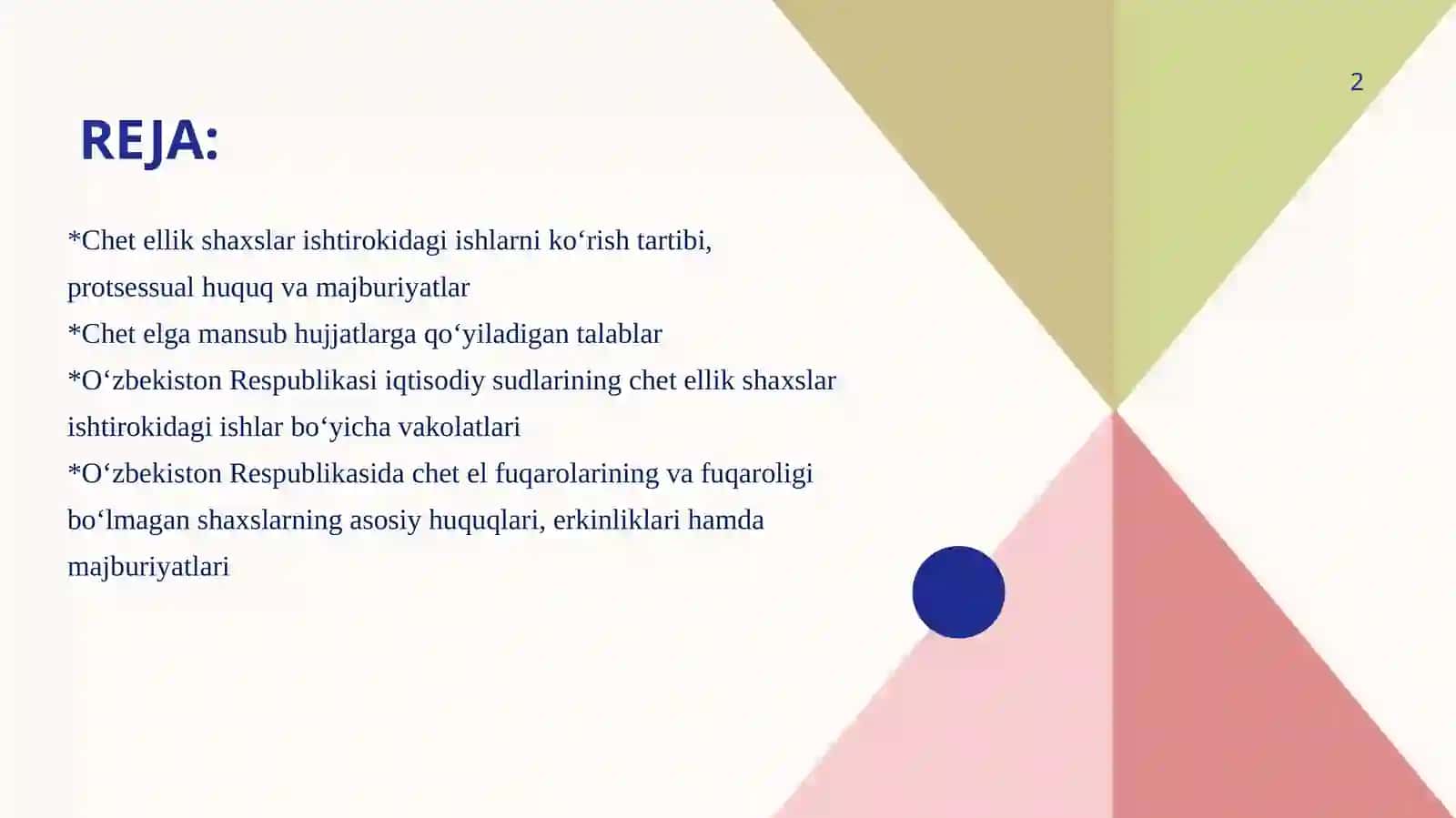 CHETELLIK SHAXSLAR ISHTIROKIDAGI ISHLARNI YURITISH 2