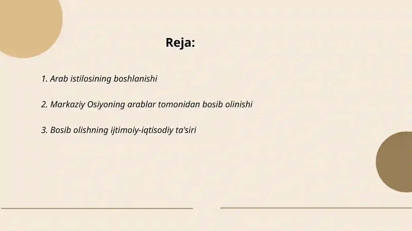 Markaziy Osiyoni Arab xalifaligi tomonidan bosib olinishi va uning devoriy naqsh san'ati 2