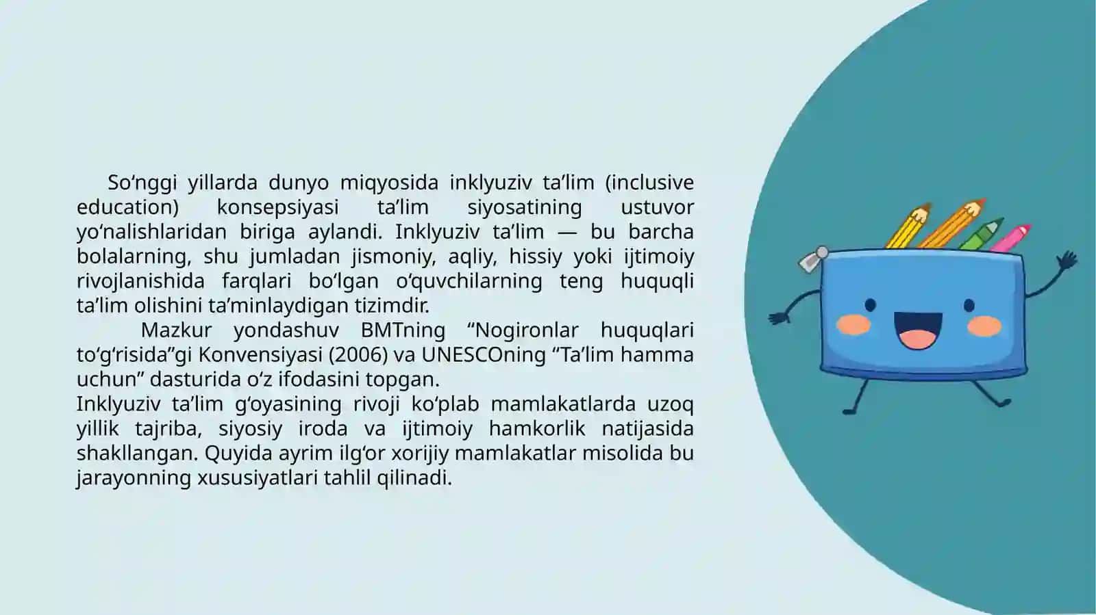 Inklyuziv ta’lim bo‘yich xorij tajribasi 2