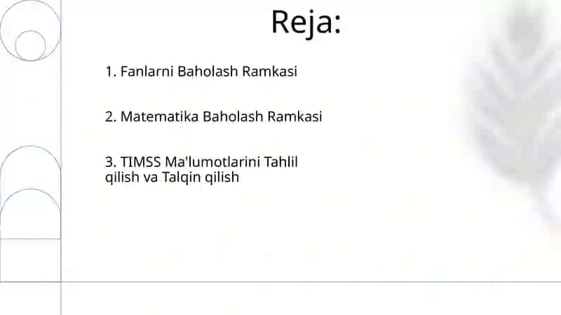 TIMSS xalqaro baholash dasturi 2