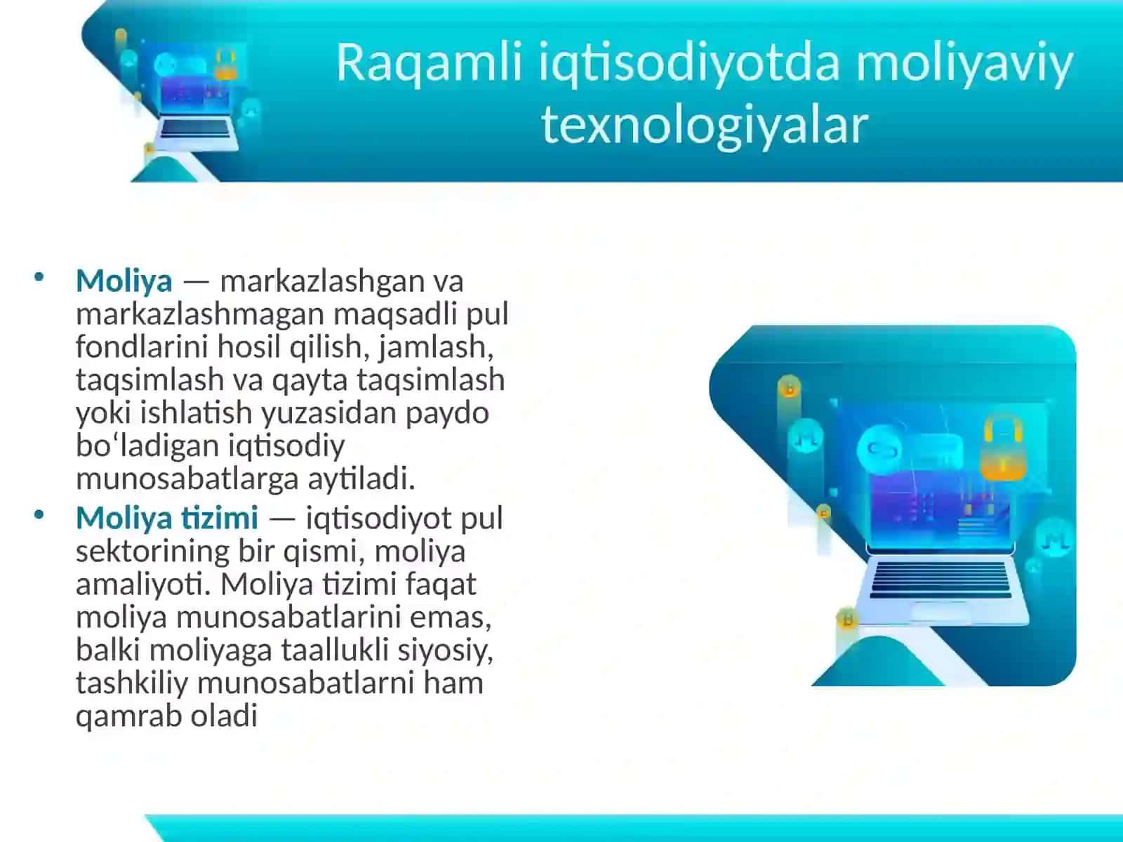 Moliya tizimi mazmuni va uning tarkibi 2