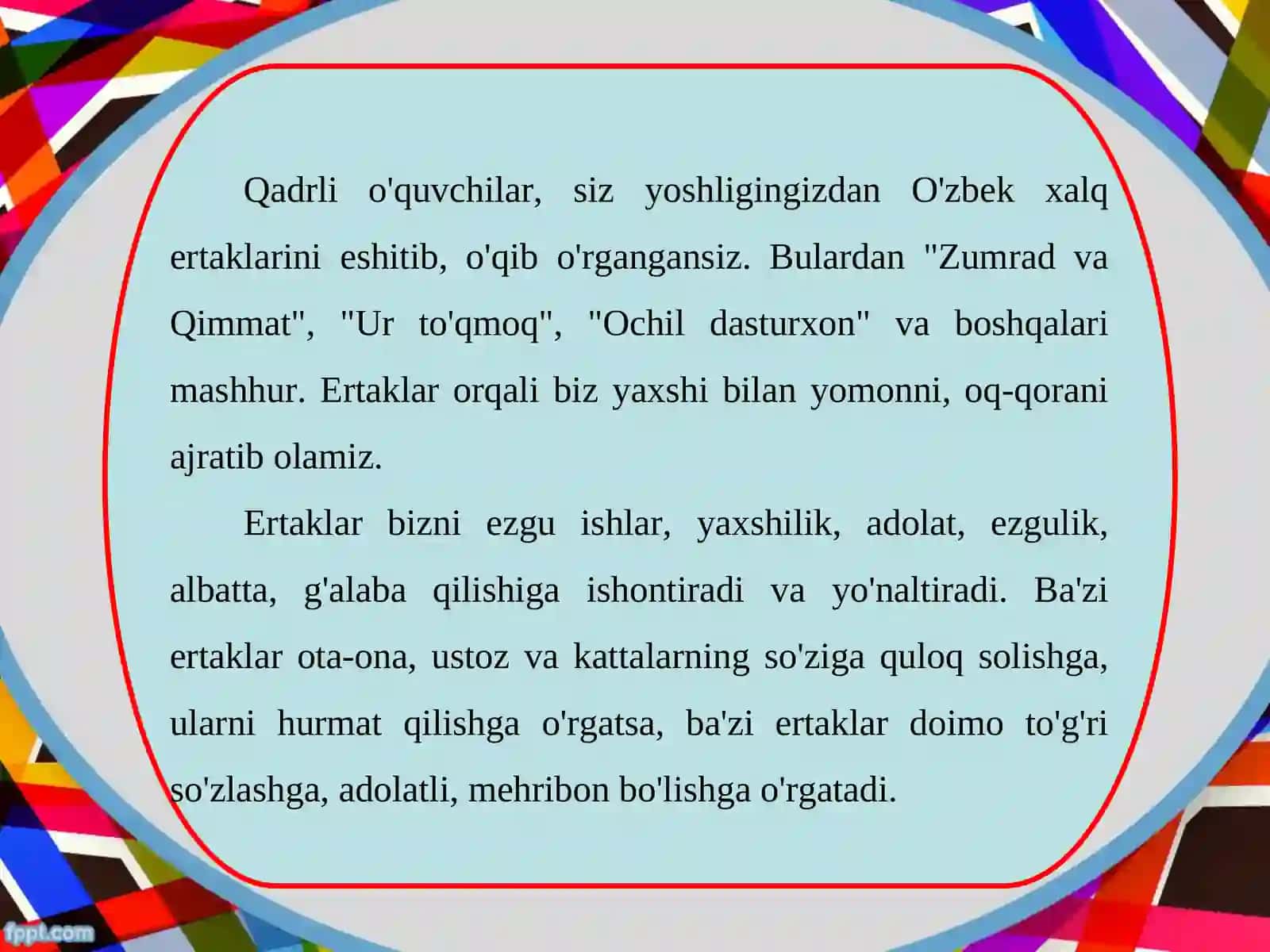 O'zbek xalq ertaklari sujetlari asosida miniatyura usulida illyustratsiya ishlash 2