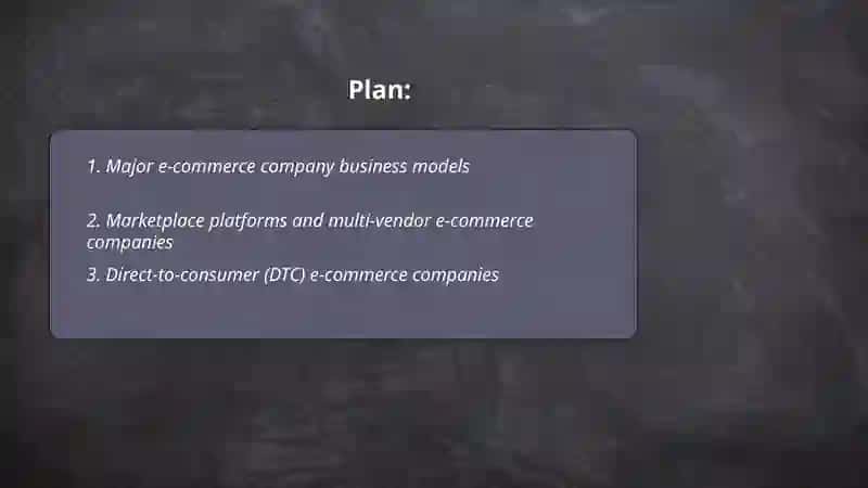Major e-commerce Company Business Models 2