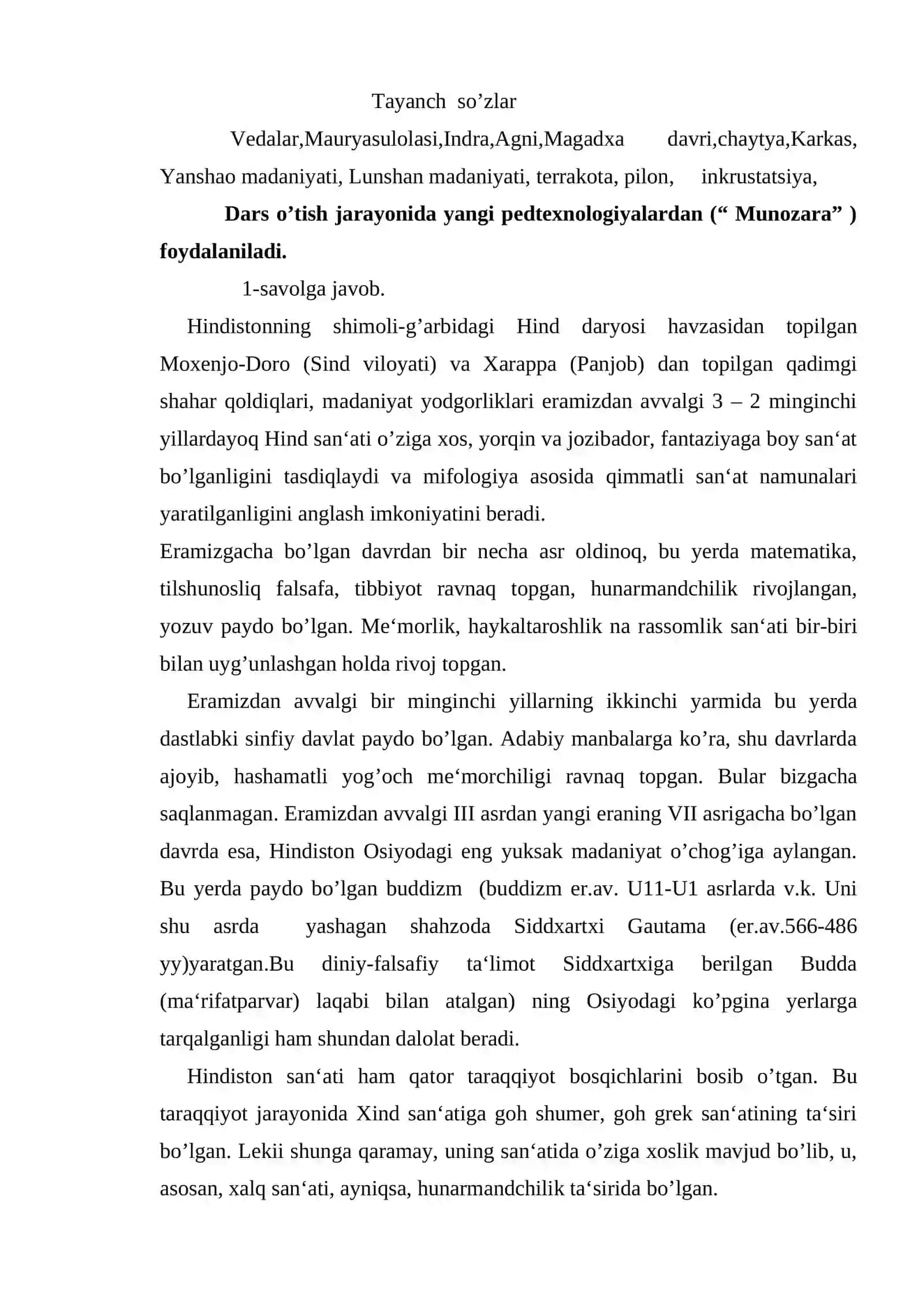 Qadimgi Hindiston va Xitoy san‘ati 2