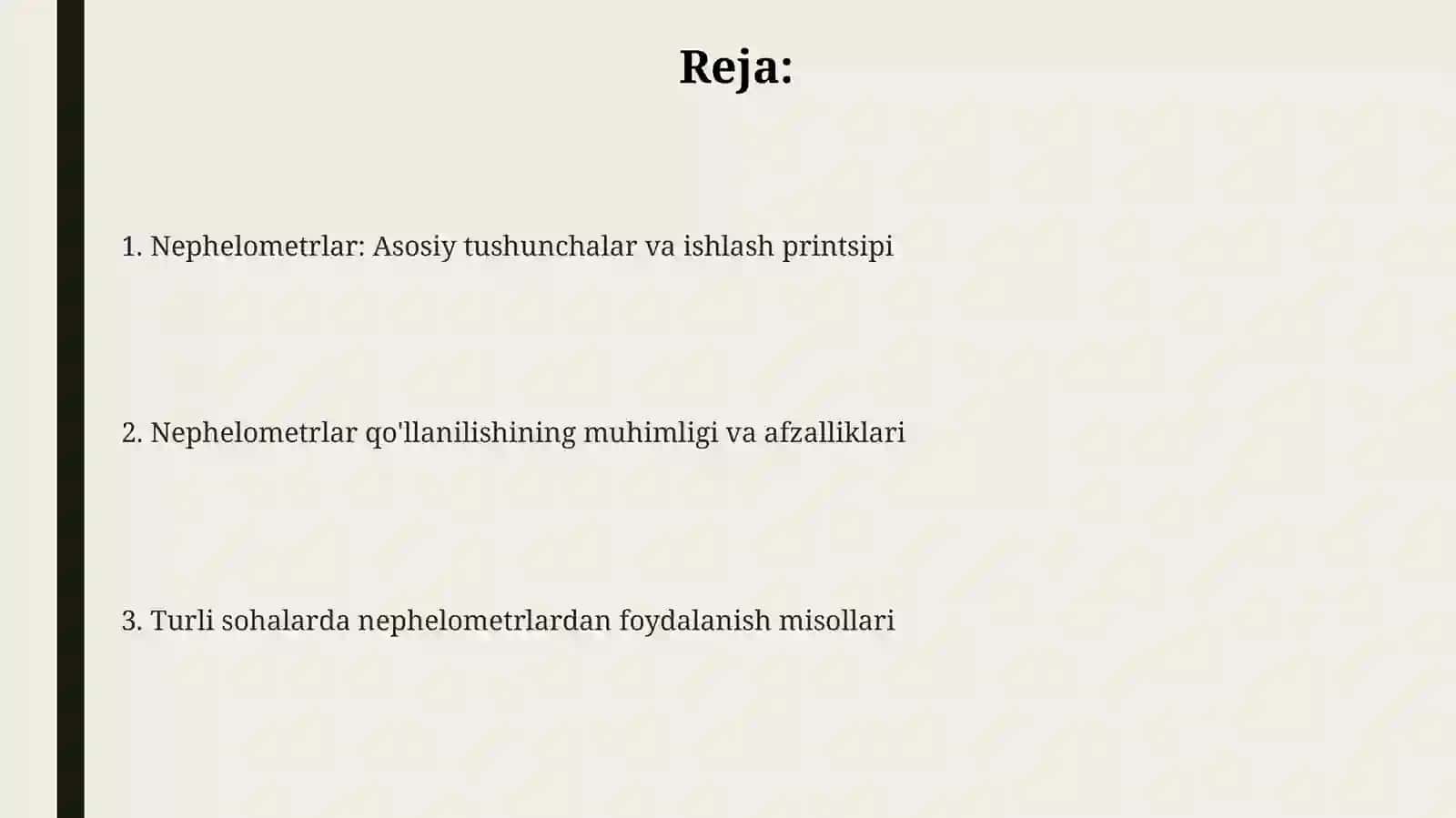 Nefelometrlar va ulardan foydalanishning ahamiyati 2