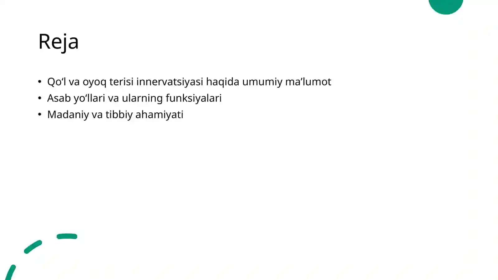 Qoʻl va oyoq terisini innervatsiyasi 2
