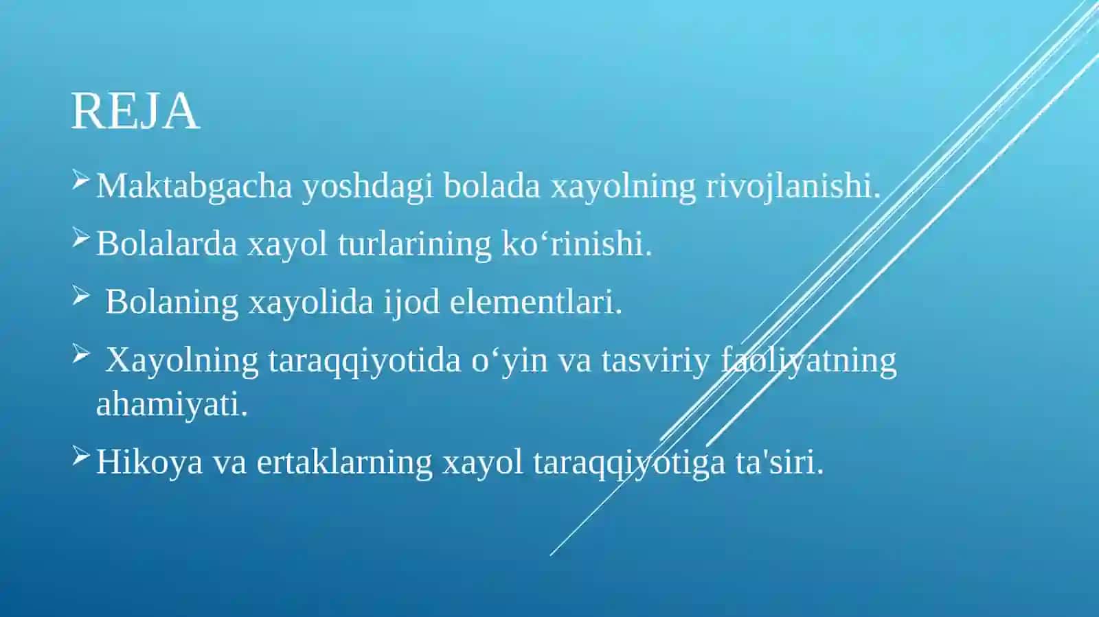 Xayol. Bolalar xayolining rivojlanishida ertak va tasviriy faoliyatning o‘rni 2