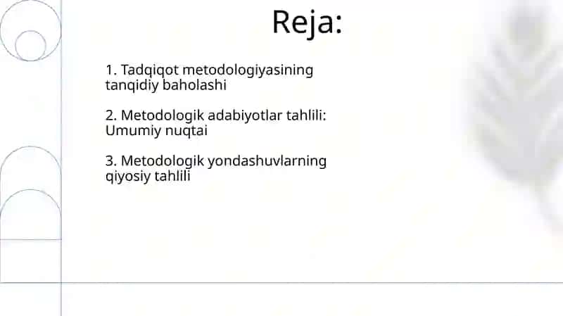 Metodik adabiyotlarni tahlil qilish 2
