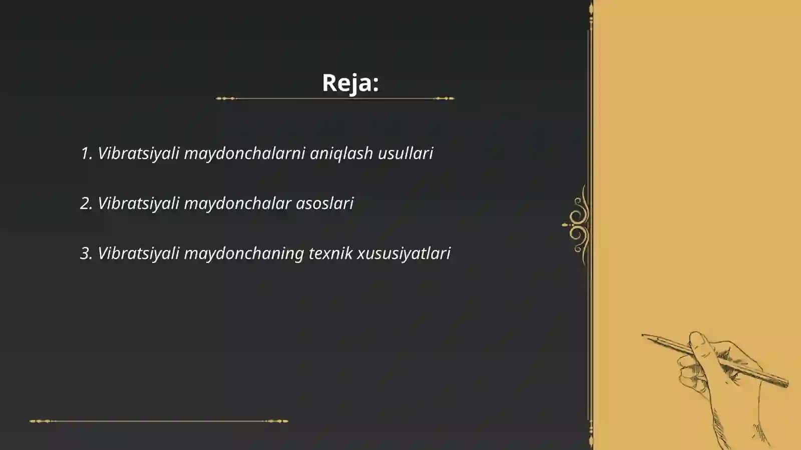 Zamonaviy vibratsiyali maydonchaning asosiy ko’rsatkichlarini aniqlash 2