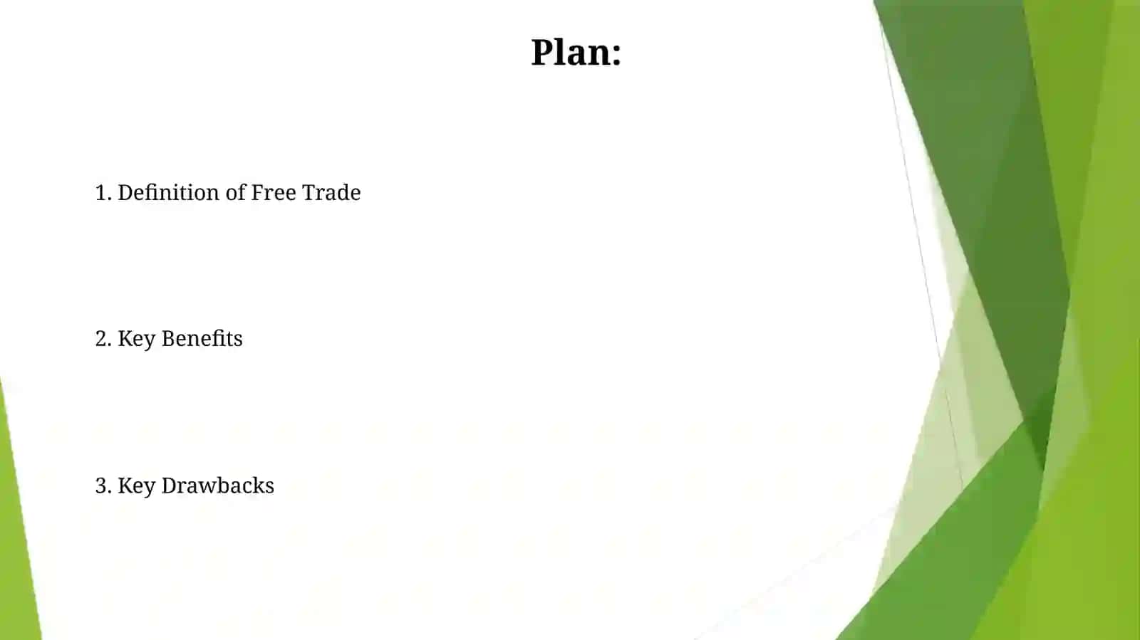 What is free trade? Arguments for andagainst.Basicpros and cons 2