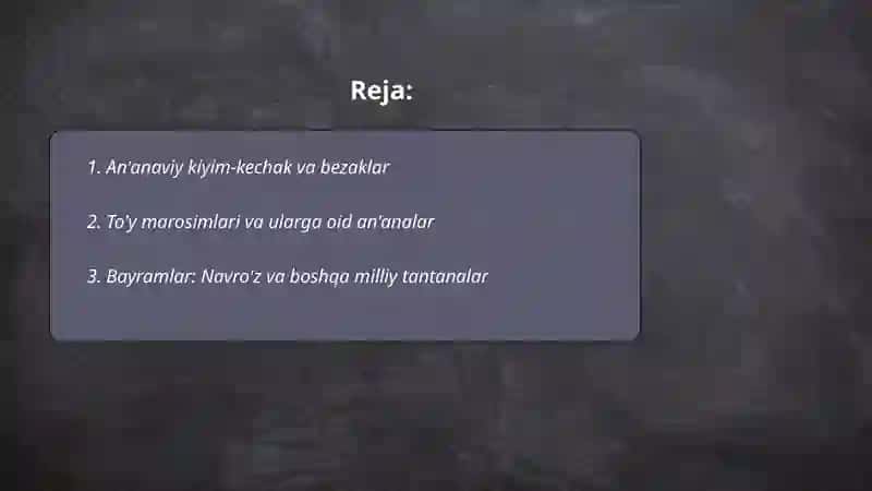 An'anaviy kiyim-kechak va bezaklar 2