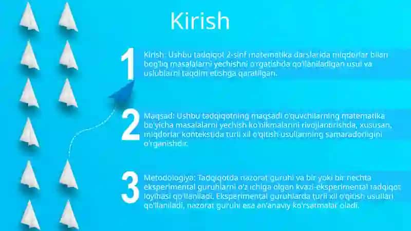 2-Sinf Matematika Darslarida Miqdorlarga Oid Masalalar Yechish Usullarini Órgatish 2