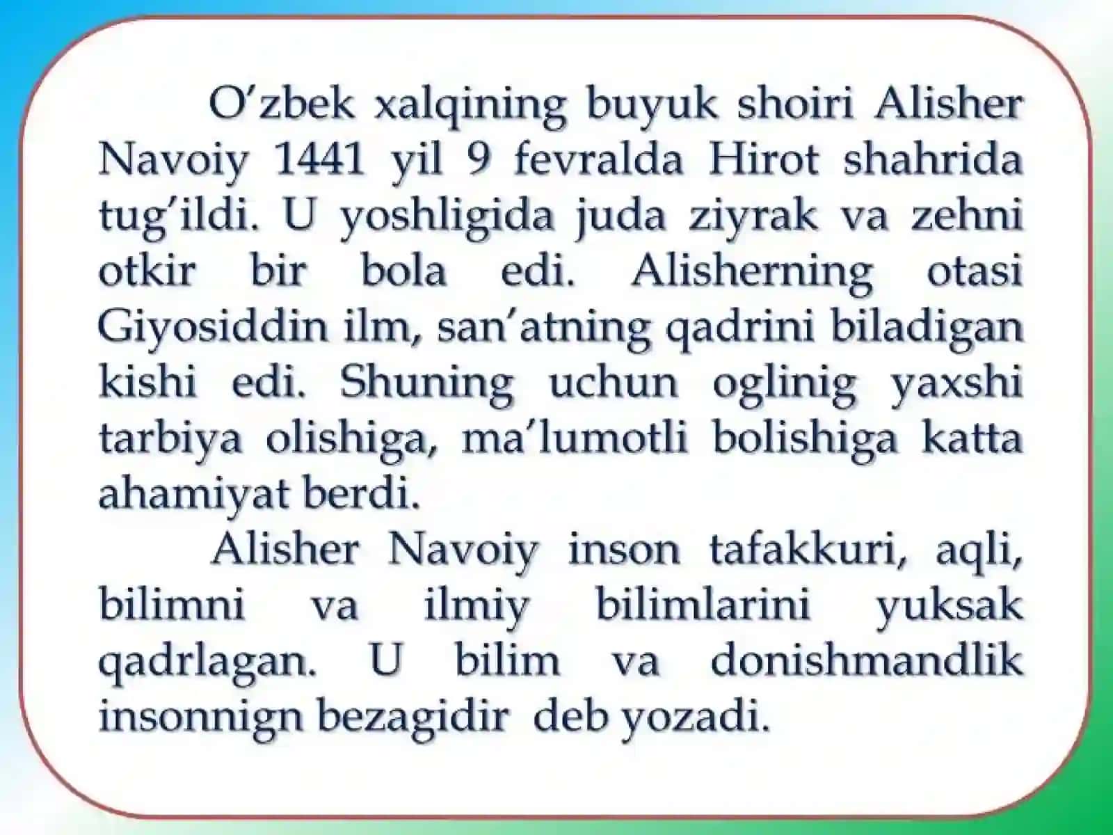 Alisher Navoiy asarlarining saxna va ekran talqinlari 2