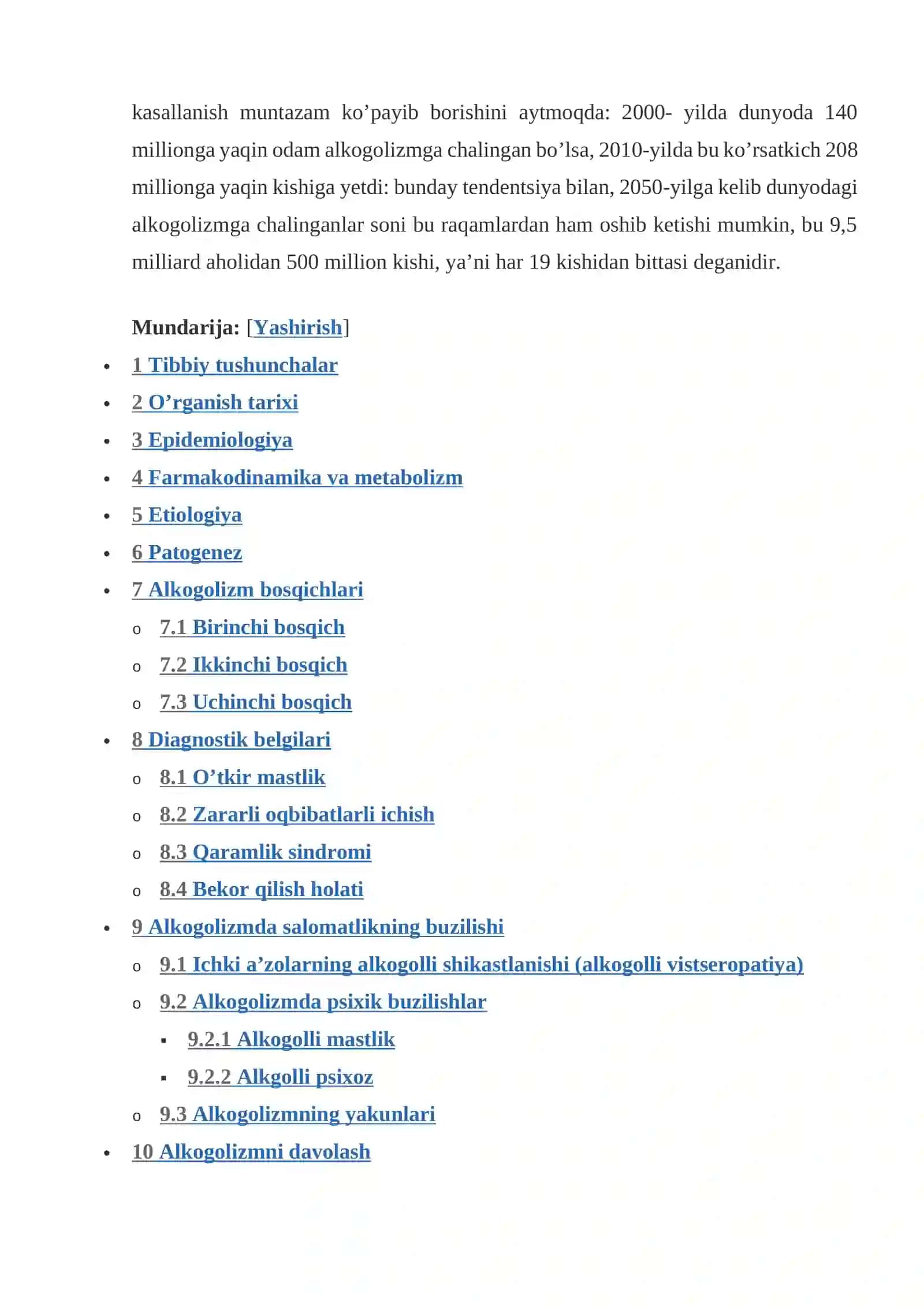 Alkogolizm(Etil spirtda ruju qo'yish) 2