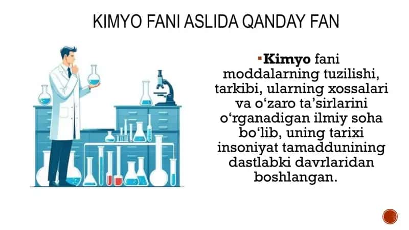 Kimyo fanining rivojlanish tarixi 2