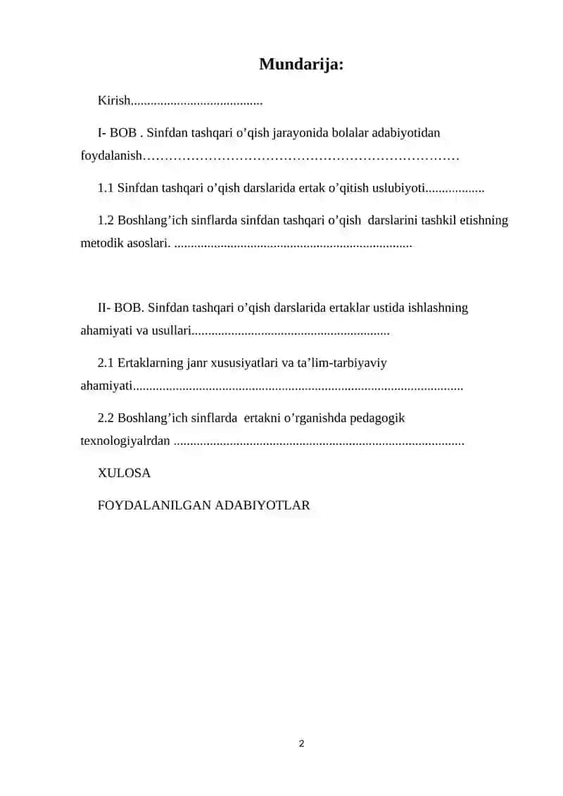 O’qish darslarida ertaklarni o‘rganish uslubiyoti 2