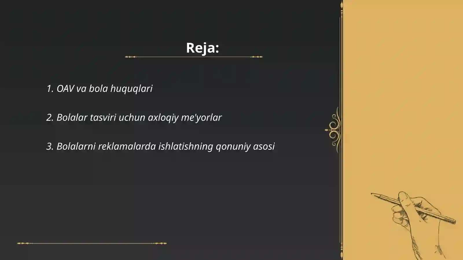 Media muhitda bola huquqlari 2