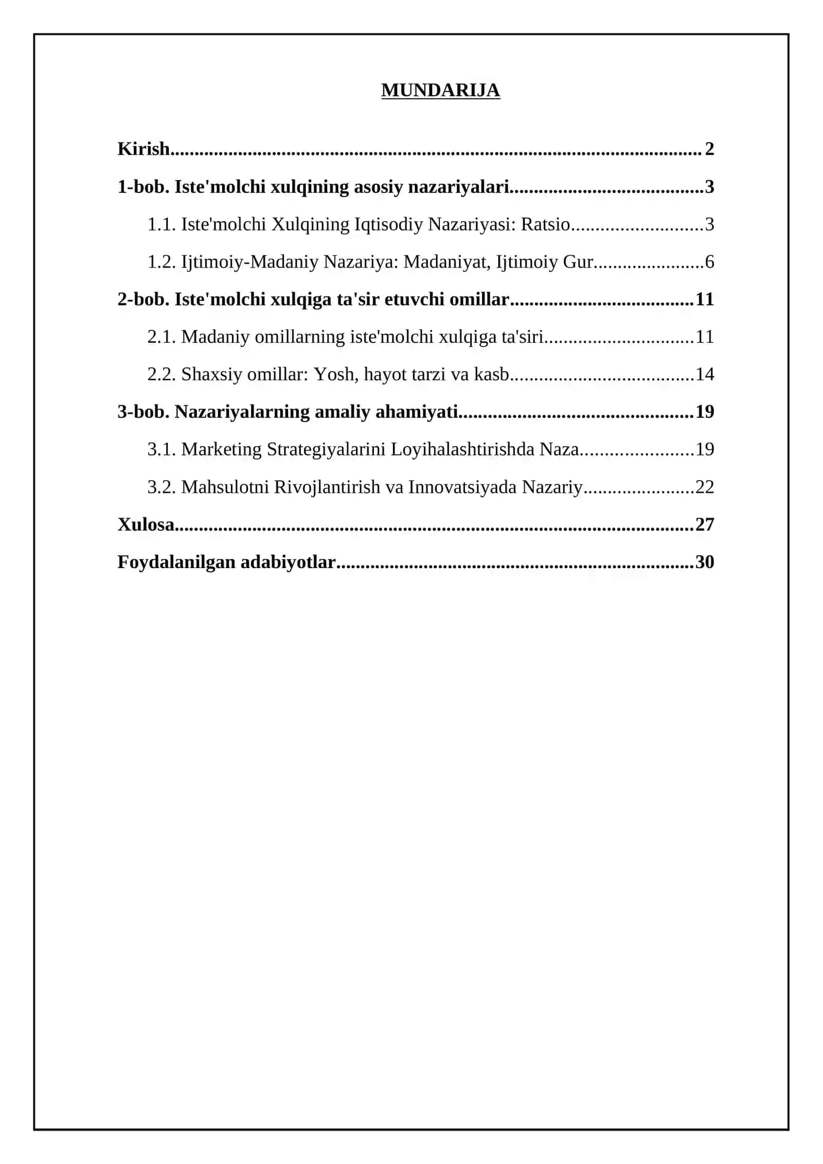 Iste’molchi xulqining nazariy asoslari 2