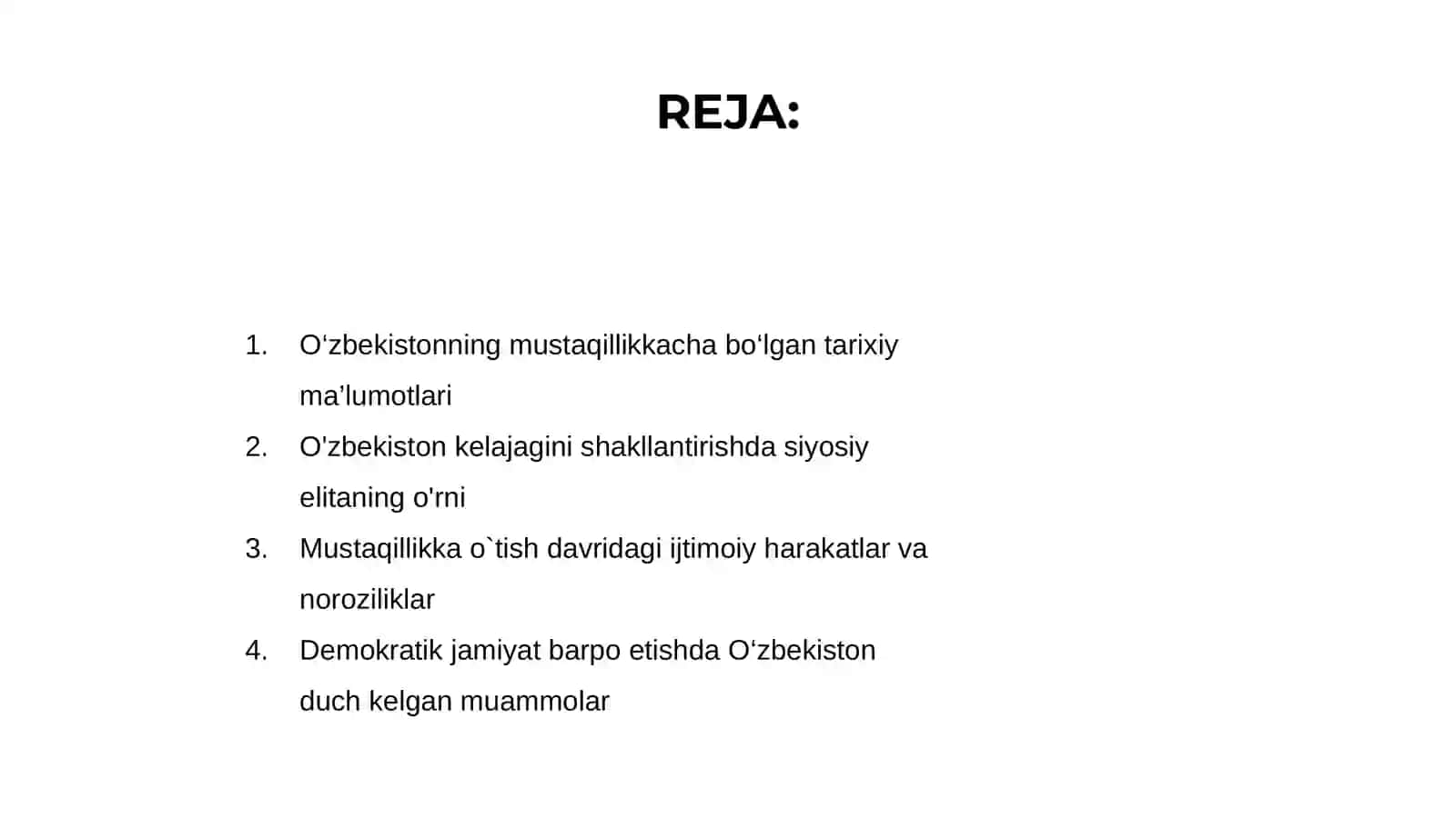 Mustaqillikka erishish arafasida Oʻzbekistondagi ijtimoiy-siyosiy jarayonlar 2