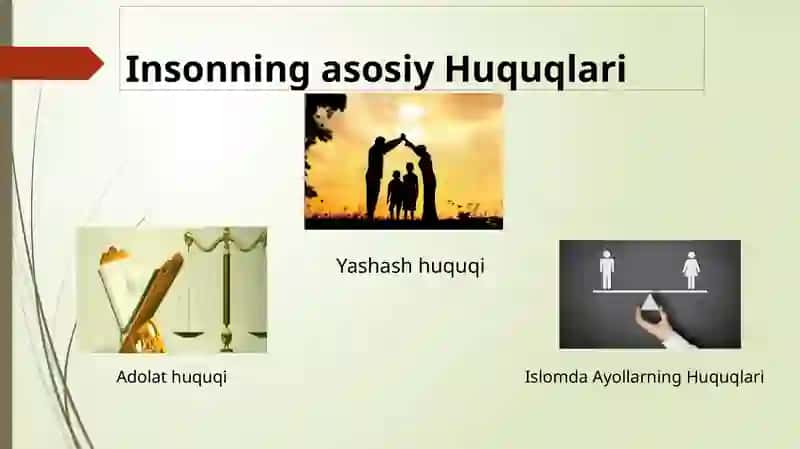 Islomda inson huquqlari 2