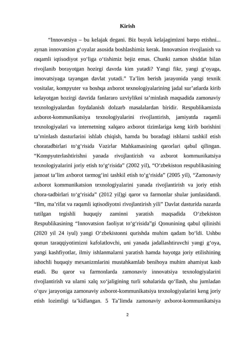 3- SINFDA MATEMATIKADAN INTEGRATSIYALASHGAN DARSLA 2