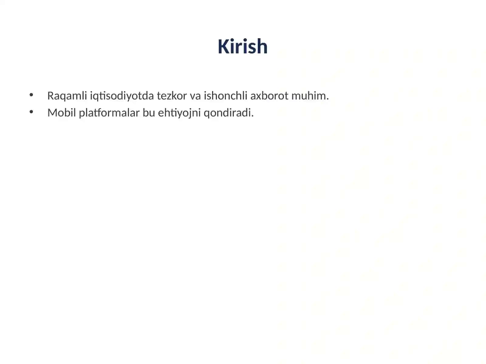 Iqtisodiy axborot tizimlarida mobil platforma texnologiyalari 2