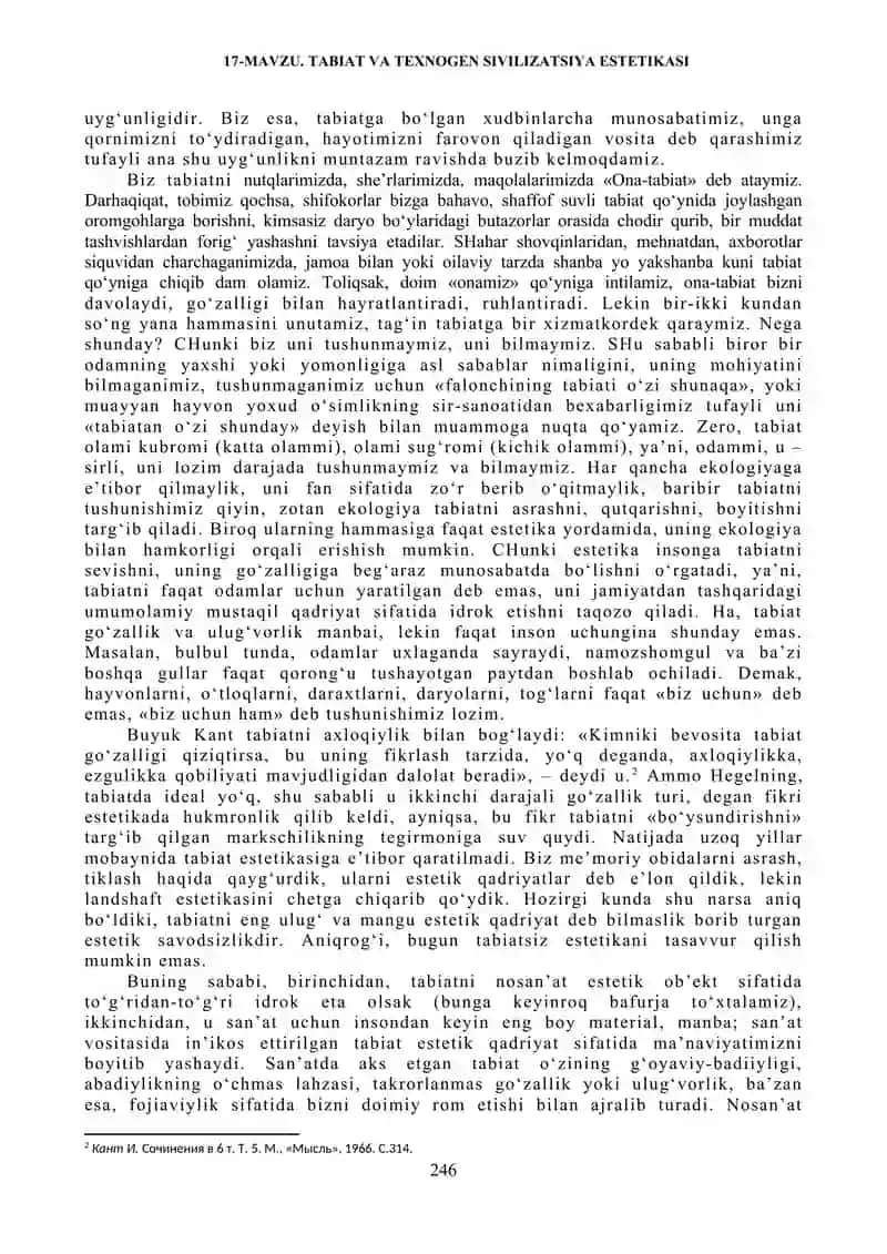 TABIAT VA TEXNOGEN SIVILIZATSIYA ESTETIKASI 2