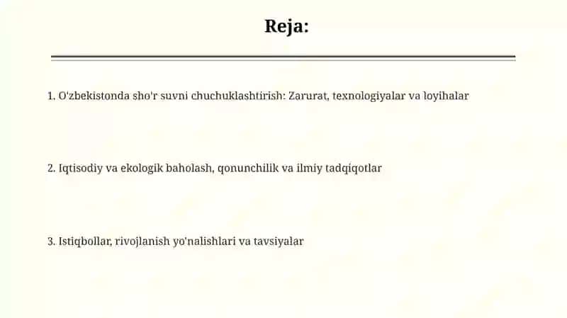 Oʻzbekiston sharoitida shoʼr suvlarnichuchuklashtirishgʻoyasi 2