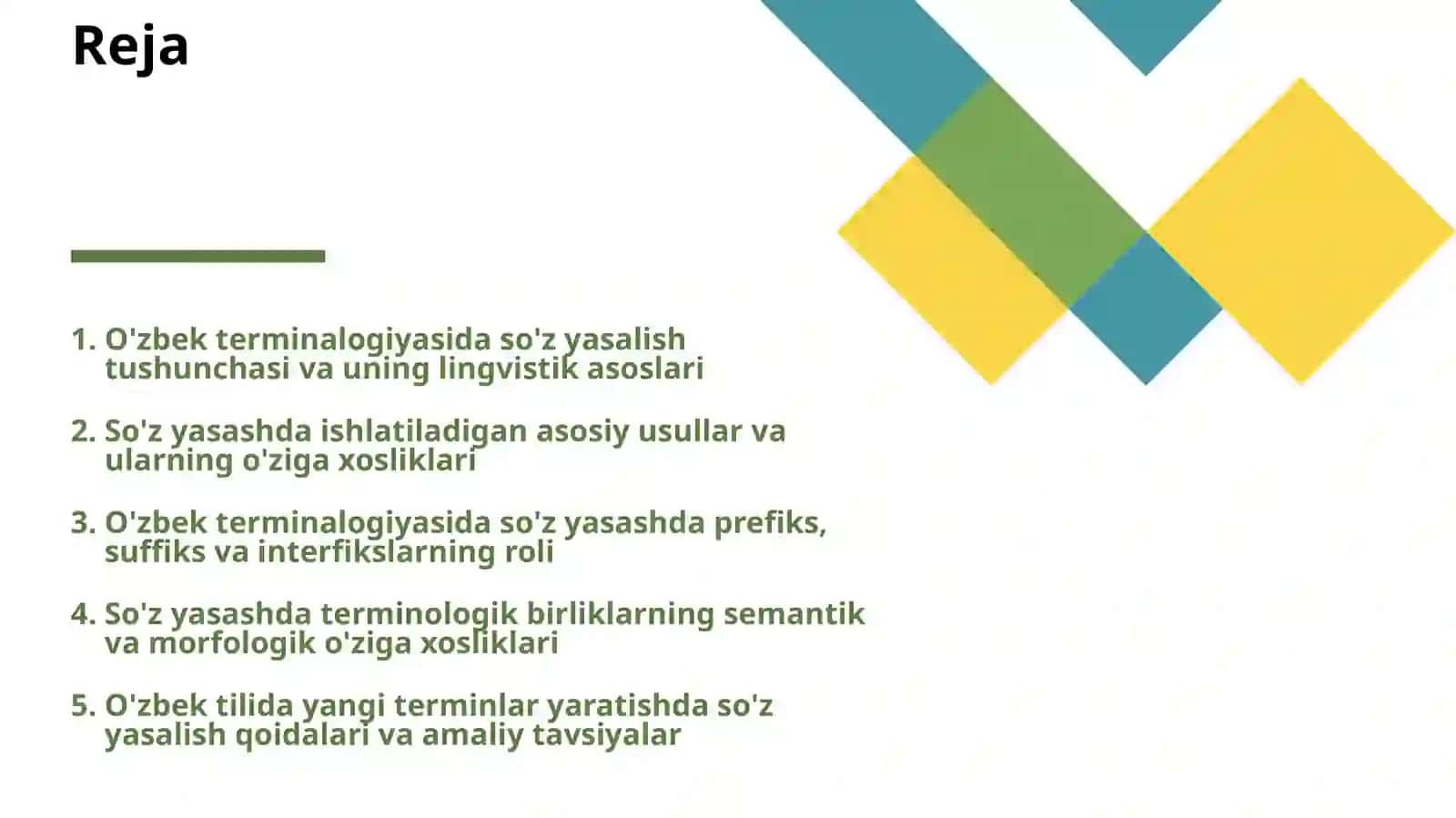 OʻZBEK TERMINALOGIYASIDA SOʻZ YASALISH MASALALARI 2