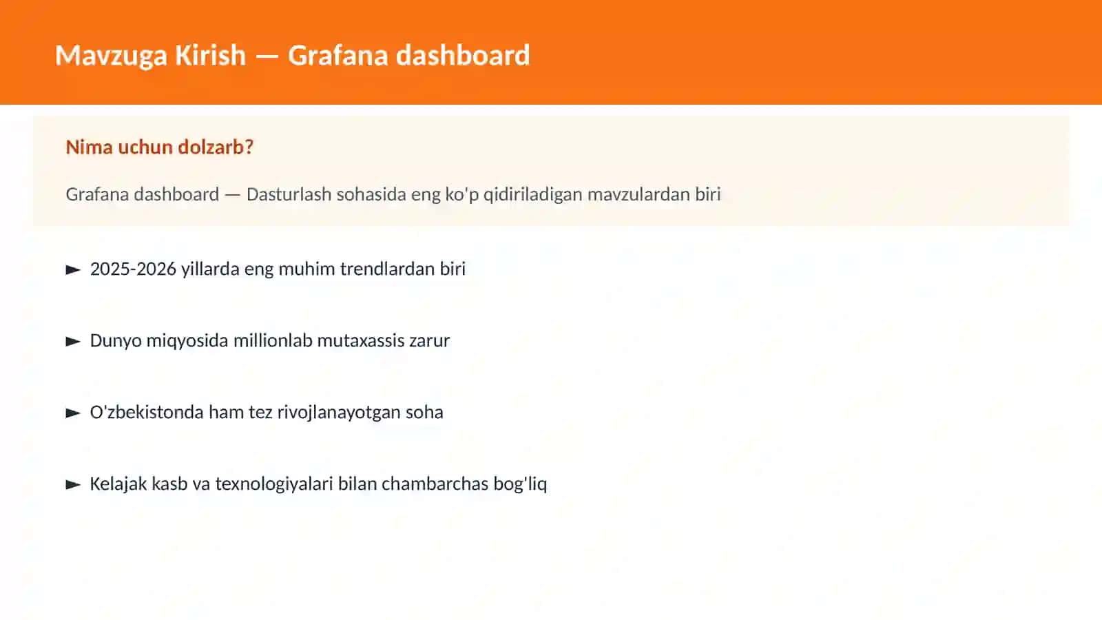 Grafana dashboard 2