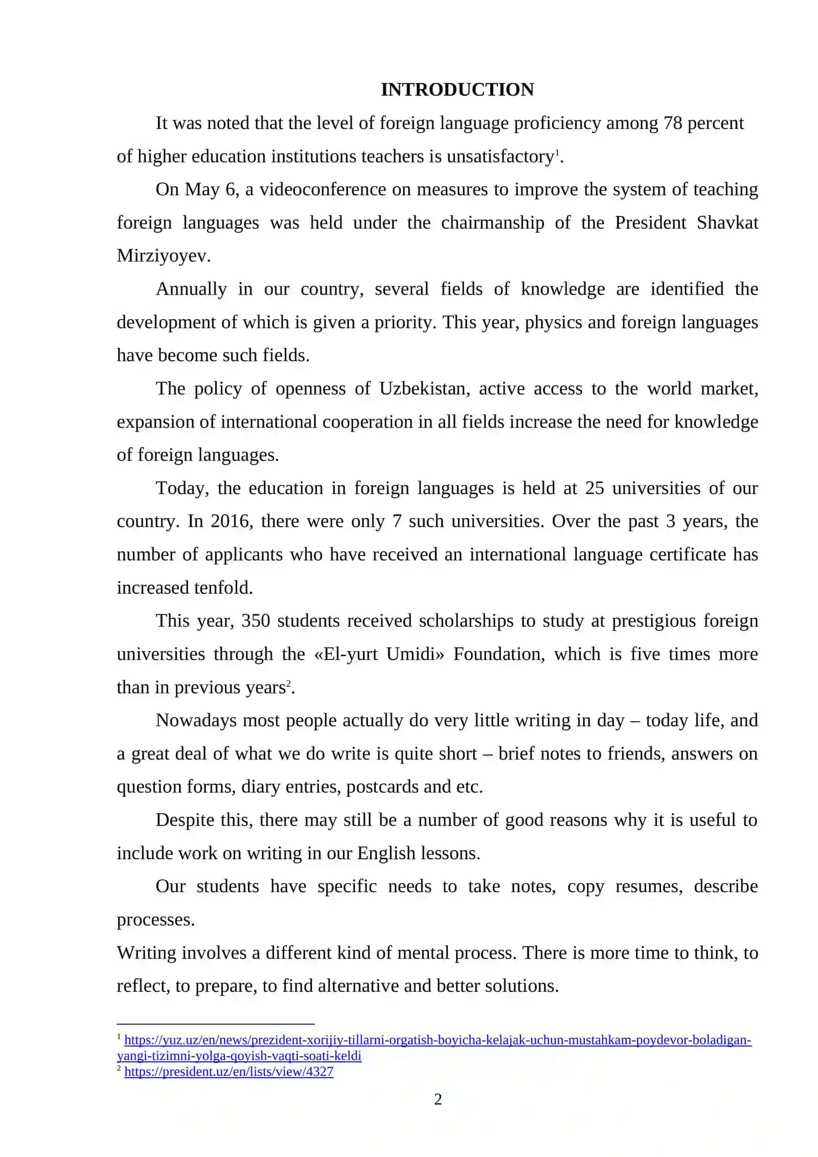 EFFICIENT WAYS TO IMPROVE WRITING SKILLS OF A1-A2 LEARNERS 2