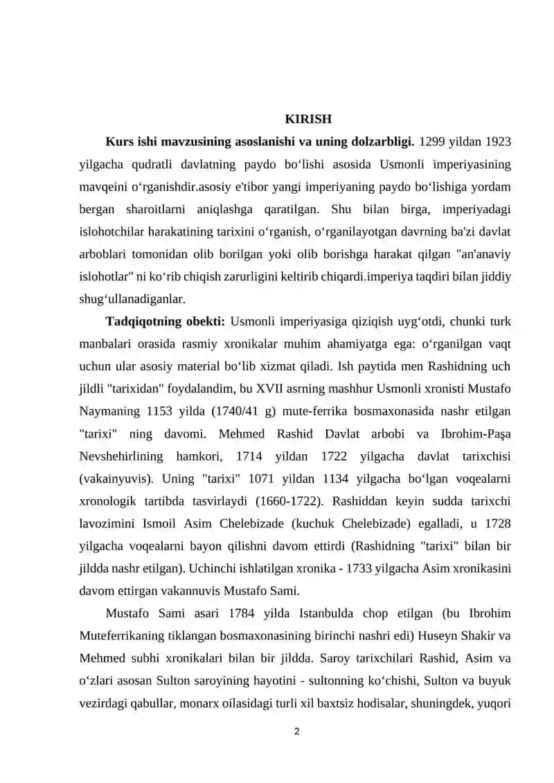 Usmoniylar imperiyasining hukumat tuzilmasi va boshqaruv usullari 2