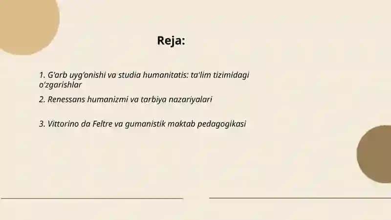 G'arb uyg'onish davrida ta'lim tarbiya va pedagogik fikrlar taraqqiyoti 2