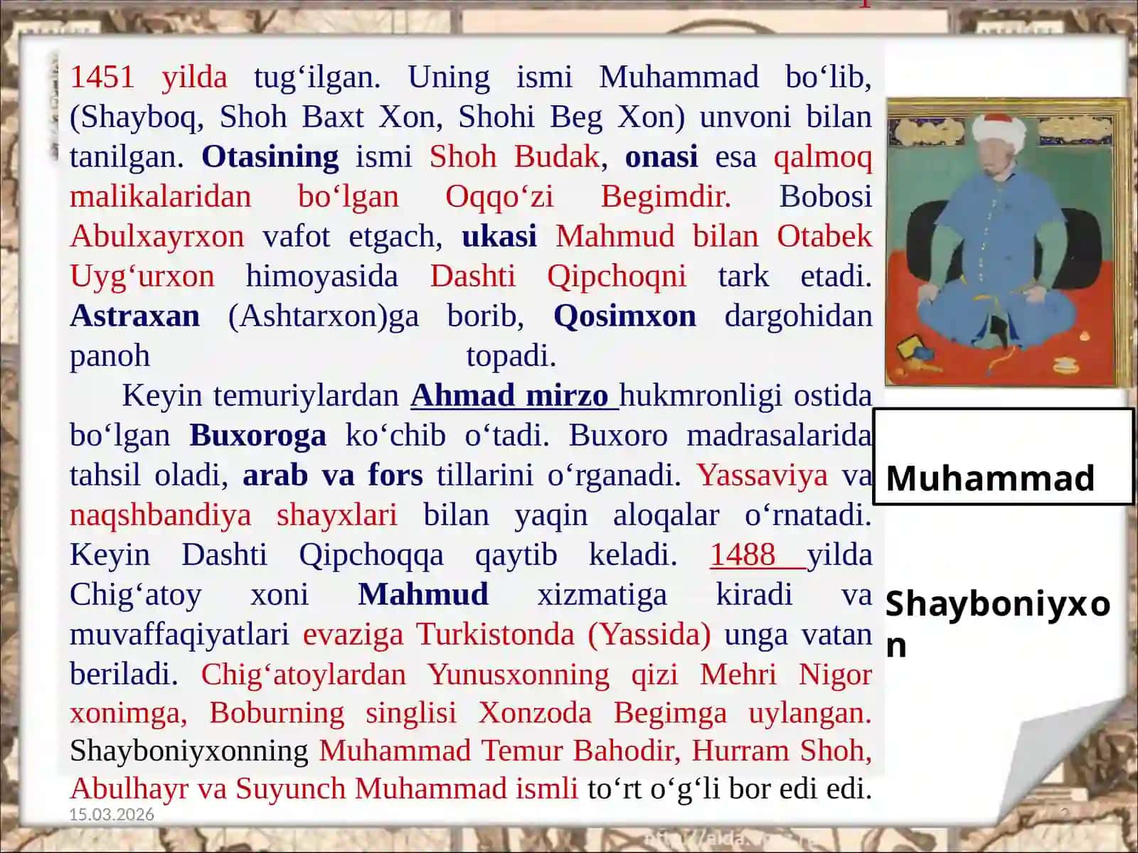 Shayboniyxon va Xuroson Vaxirodarlik hukmronliginin o‘rnatilishi 2