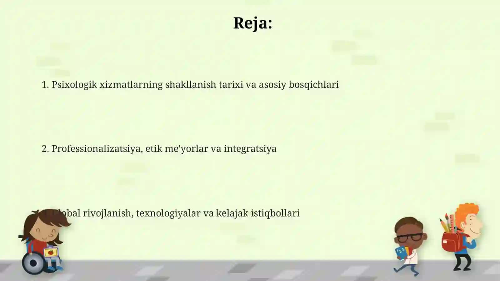Psixologik xizmat tashkiloti 2