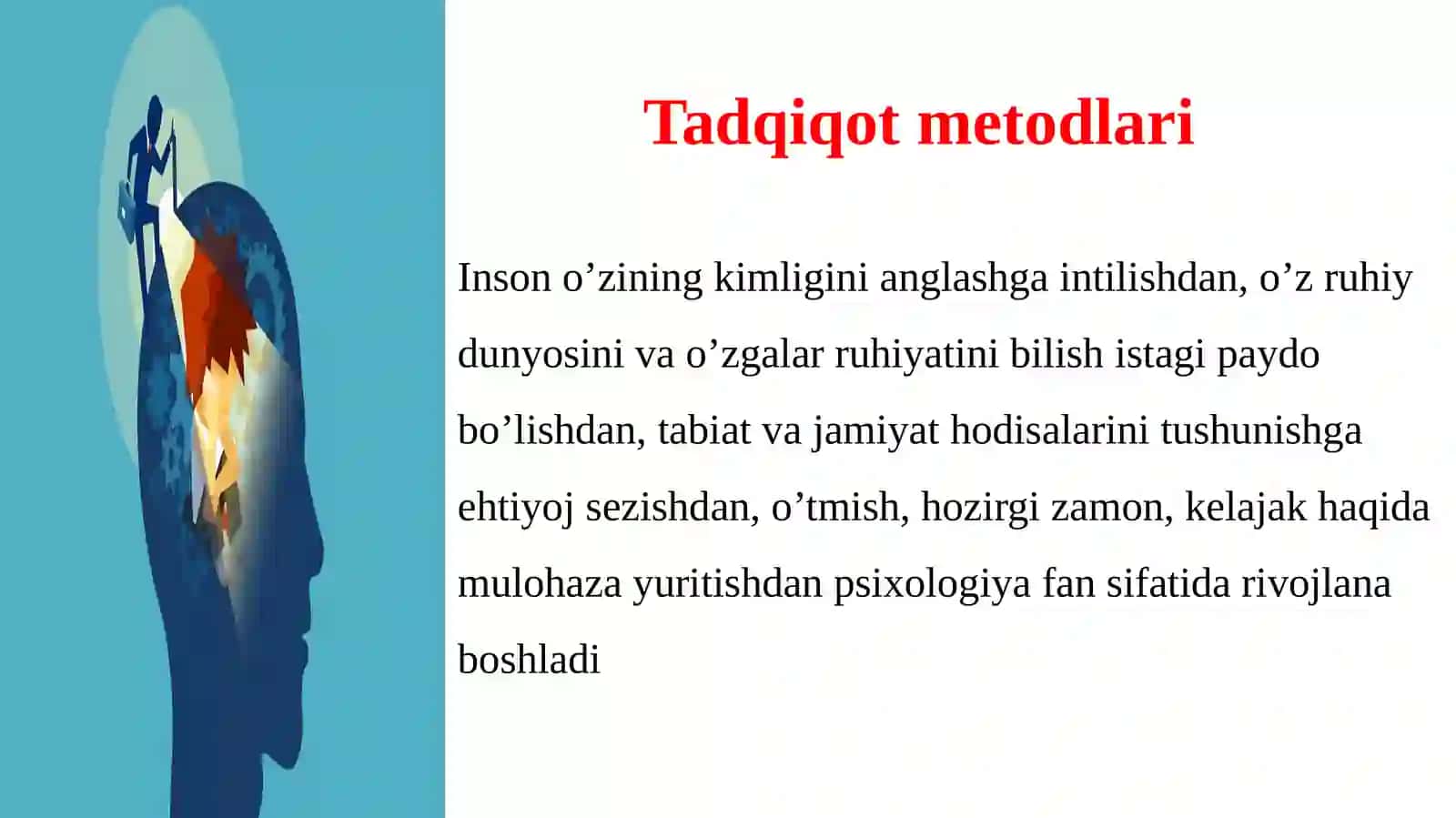 PSIXOLOGIYA FANINING ILMIY TADQIQOT METODLARI 2