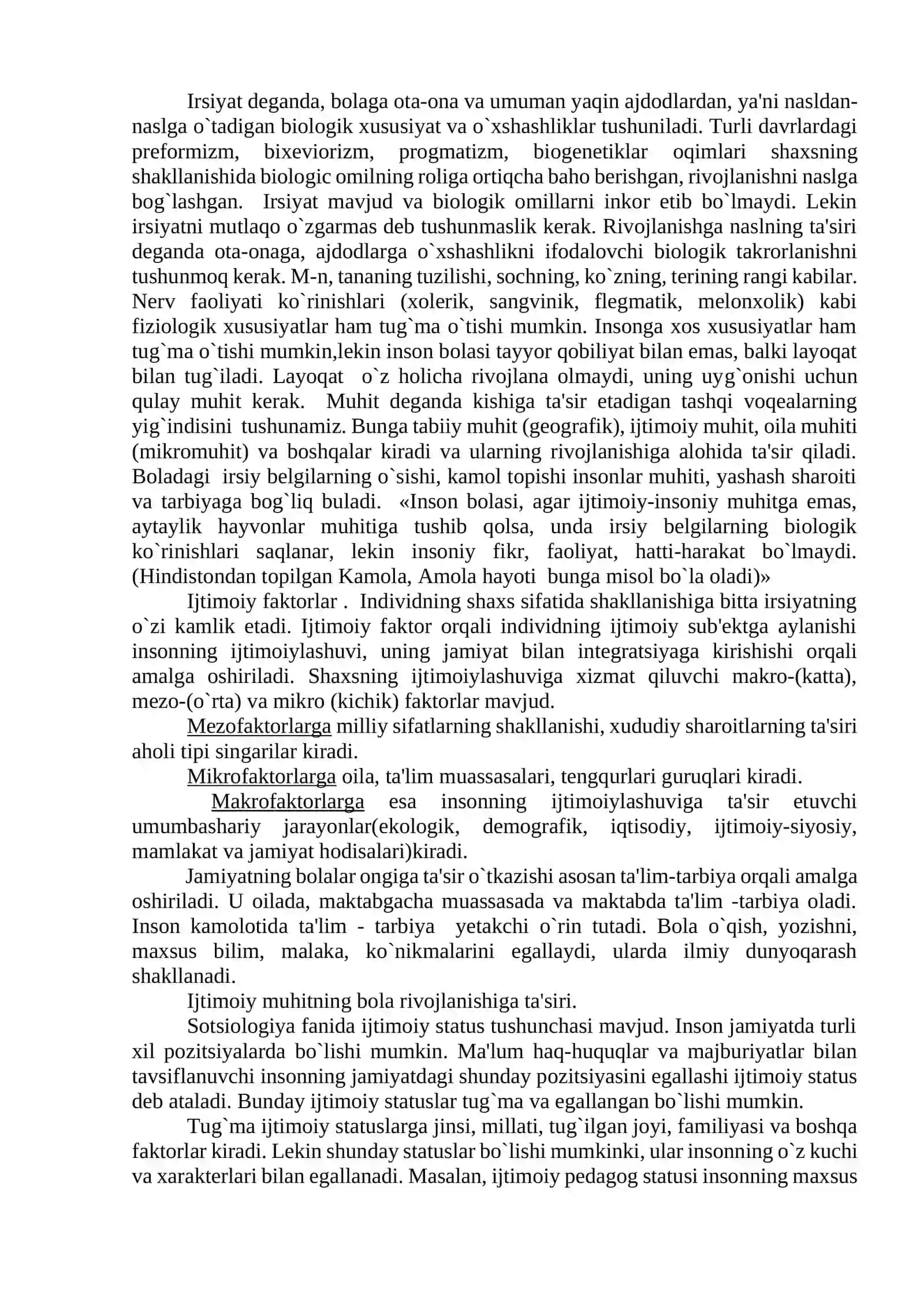 3-mavzu. Sotsium tushunchasi. Sotsium va bola shaxsi 2