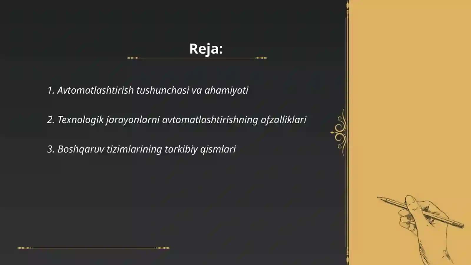 Texnologik jarayonlarning avtomatlashtirilgan boshqaruv tizimi 2