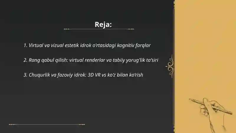 Olamni virtual va vizual estetik idrok etishning farqlari 2